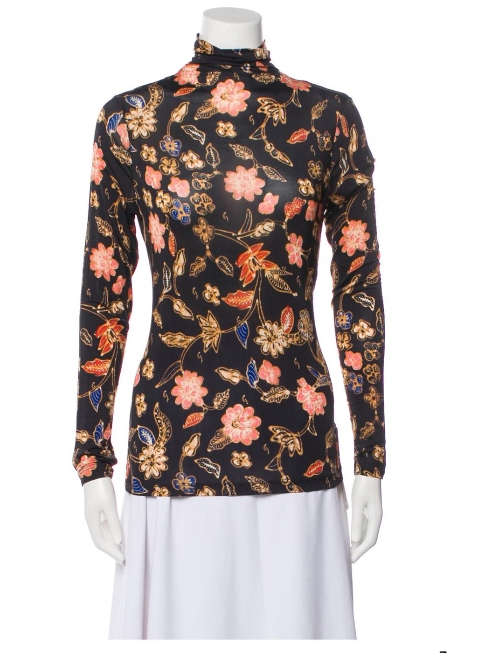 Ulla Johnson Floral Print Turtleneck